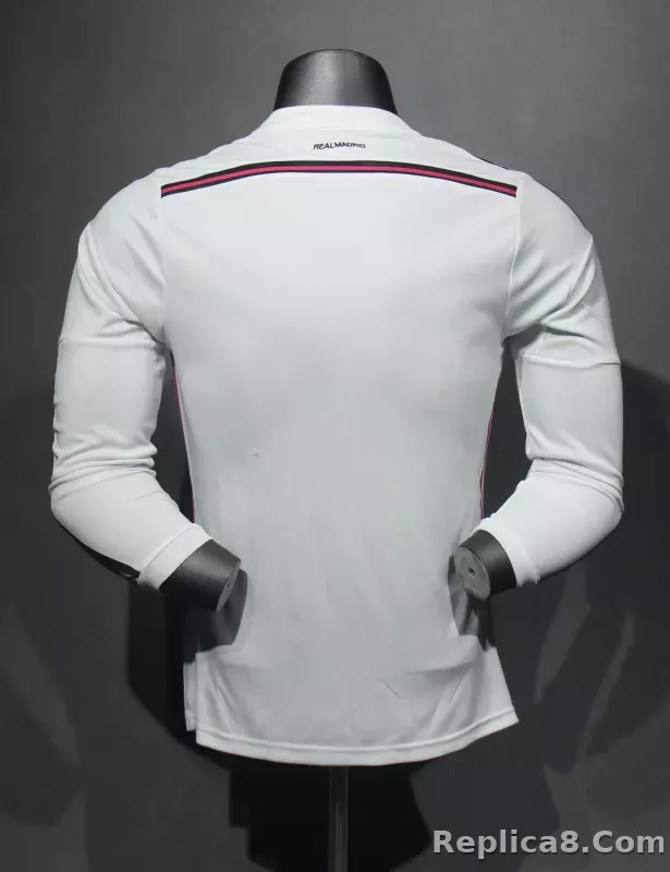 2014/15 Real Madrid Home Retro Jersey Player Version Long Sleeve - detail