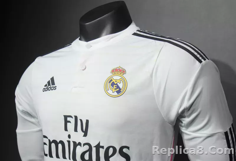2014/15 Real Madrid Home Retro Jersey Player Version Long Sleeve - detail
