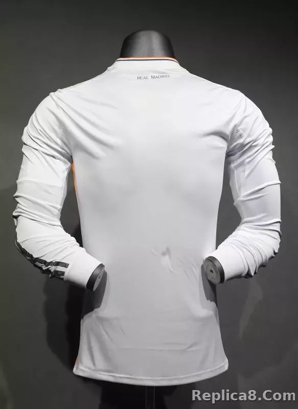 2013/14 Real Madrid Home Retro Jersey Player Version Long Sleeve - detail