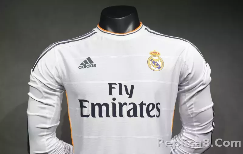 2013/14 Real Madrid Home Retro Jersey Player Version Long Sleeve - detail