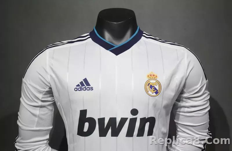 2012/13 Real Madrid Home Retro Jersey Player Version Long Sleeve - detail