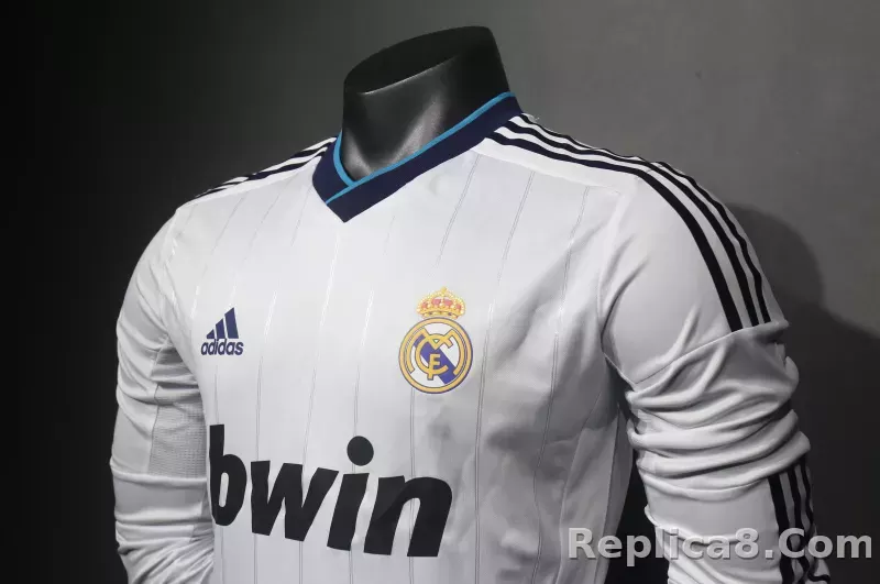 2012/13 Real Madrid Home Retro Jersey Player Version Long Sleeve - detail