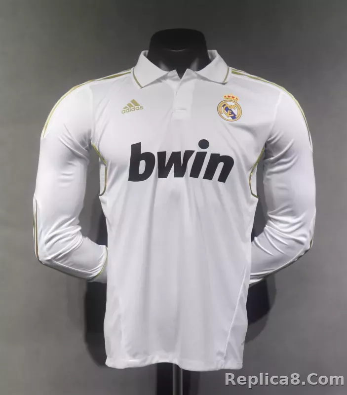 11-12 Real Madrid Home Retro Jersey Player Version Long Sleeve