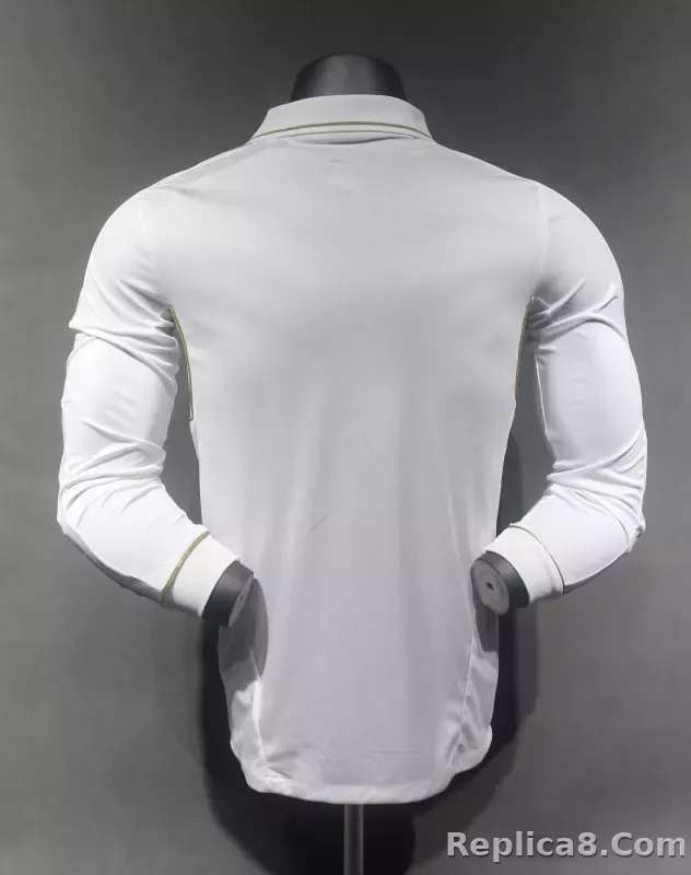 11-12 Real Madrid Home Retro Jersey Player Version Long Sleeve - detail
