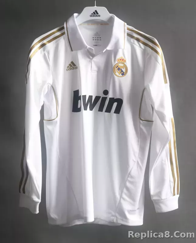 11-12 Real Madrid Home Retro Jersey Player Version Long Sleeve - detail