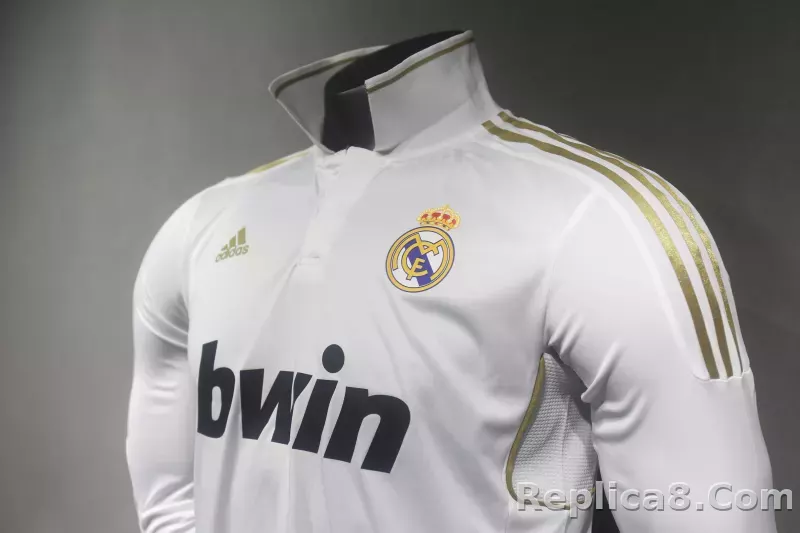 11-12 Real Madrid Home Retro Jersey Player Version Long Sleeve - detail