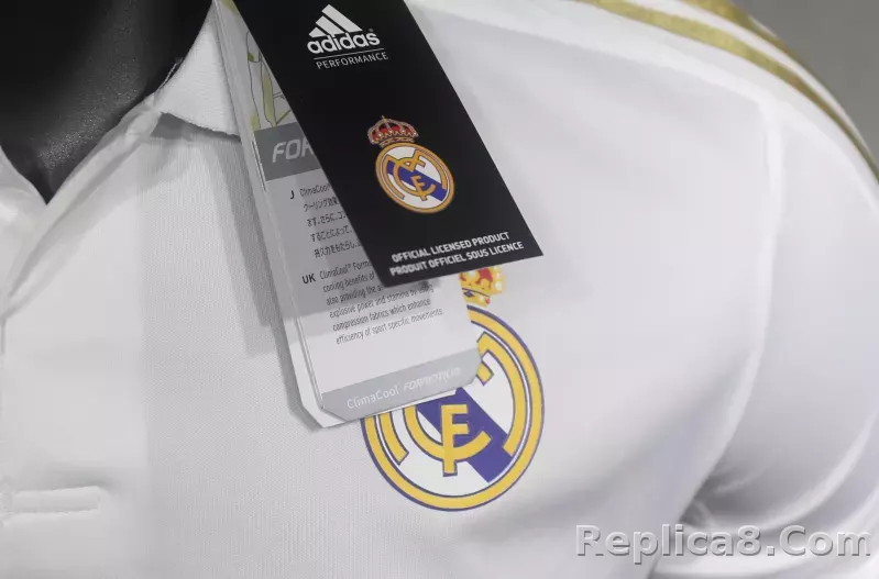 11-12 Real Madrid Home Retro Jersey Player Version Long Sleeve - detail