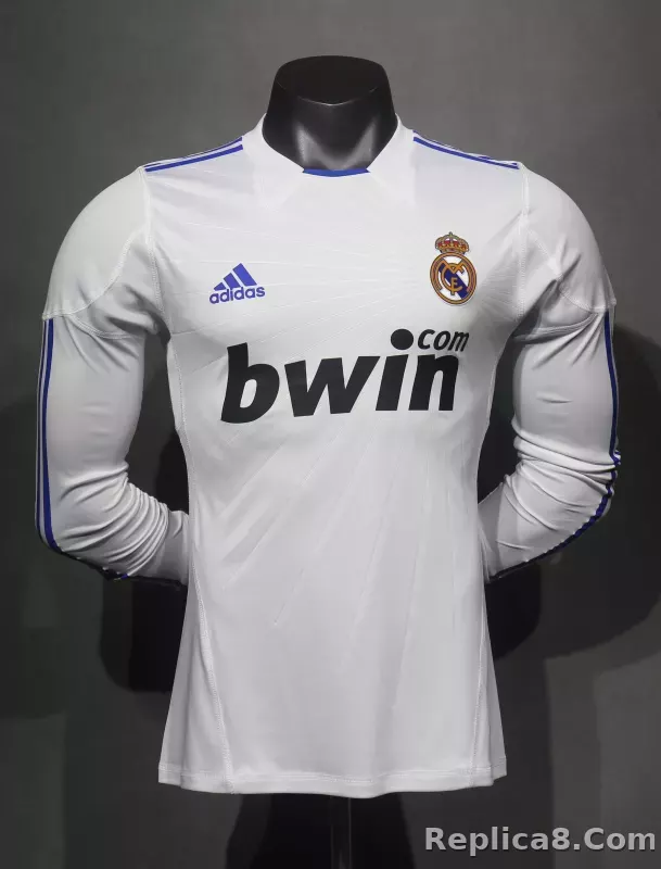 2010/11 Real Madrid Home Retro Jersey Player Version Long Sleeve