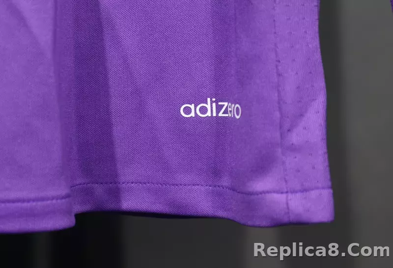 16-17 Real Madrid Away Retro Purple Jersey Long Sleeve Player Version - detail