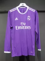 16-17 Real Madrid Away Retro Purple Jersey Long Sleeve Player Version - view 5