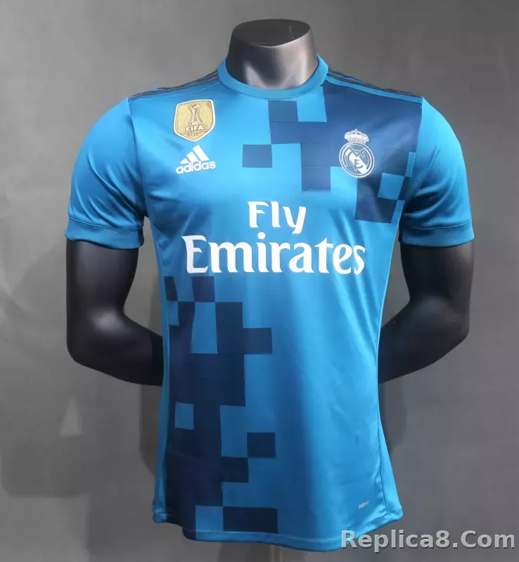 17-18 Real Madrid Second Away Retro Jersey Player Version