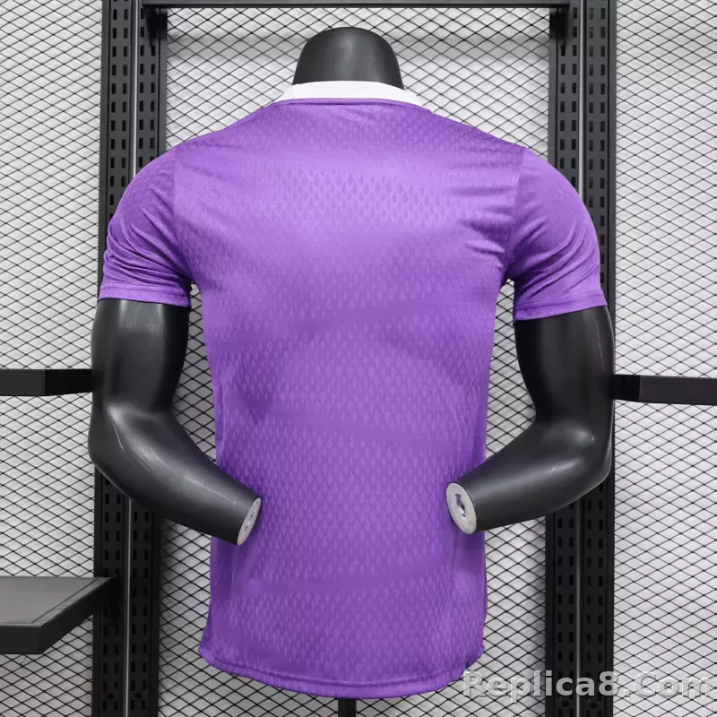 16-17 Real Madrid Away Retro Purple Jersey Player Version - detail