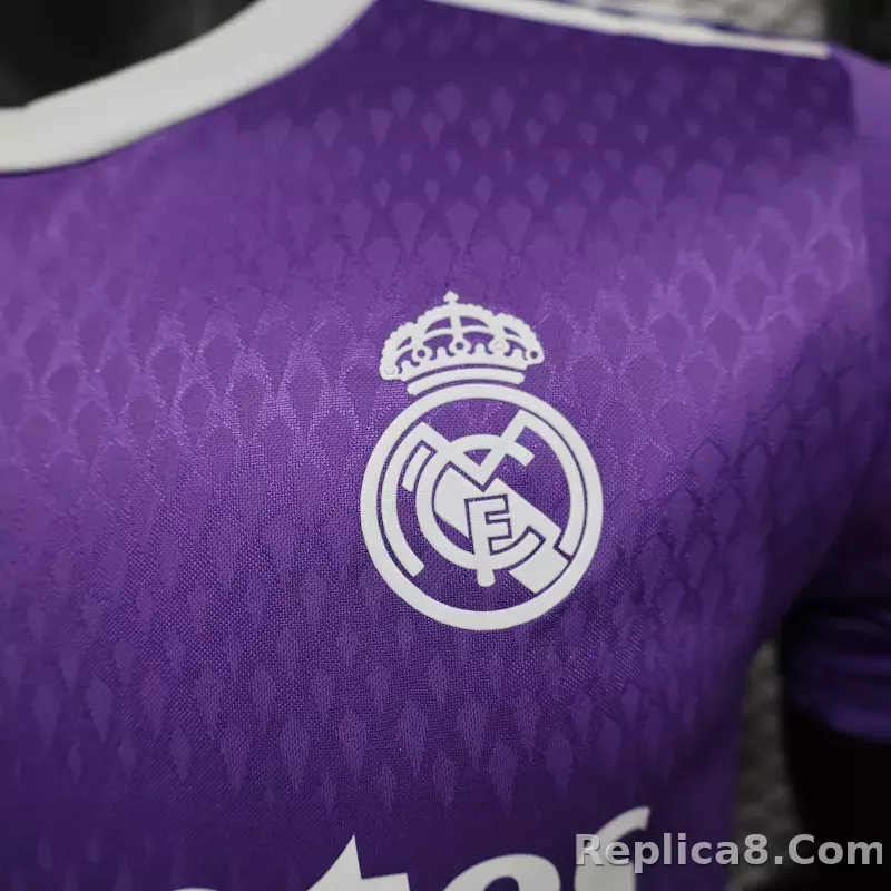 16-17 Real Madrid Away Retro Purple Jersey Player Version - detail