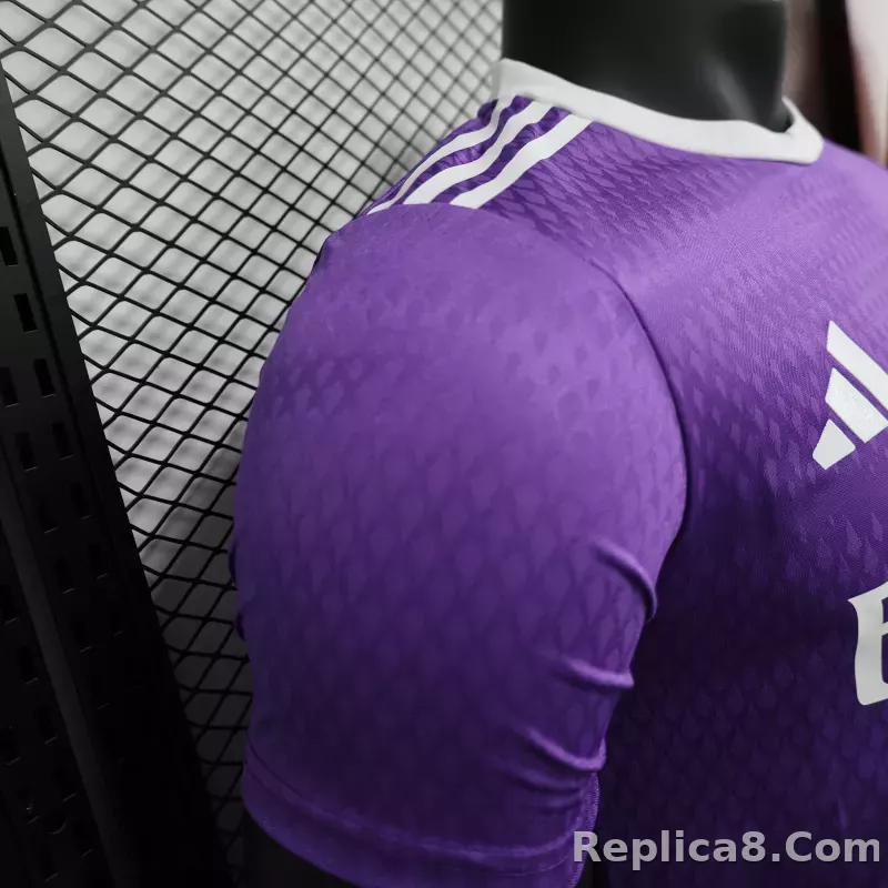 16-17 Real Madrid Away Retro Purple Jersey Player Version - detail