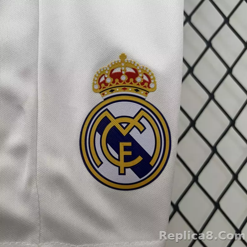 16-17 Real Madrid Home Retro Kids Kit Jersey+Shorts - detail