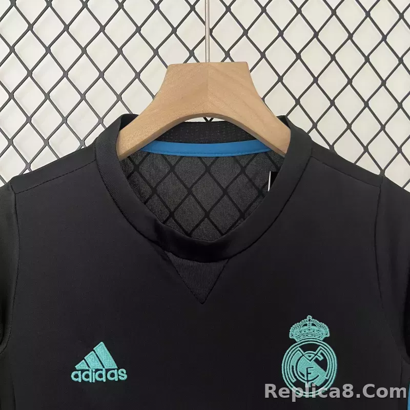 17-18 Real Madrid Away Retro Kids Kit Jersey+Shorts - detail