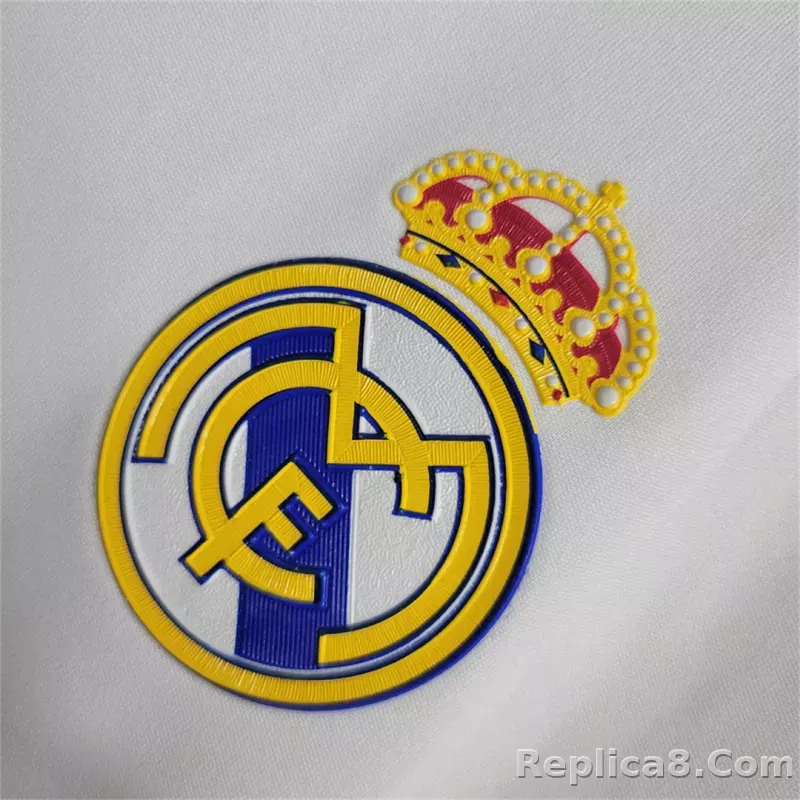 11-12 Real Madrid Home Retro Jersey Lond Sleeve - detail
