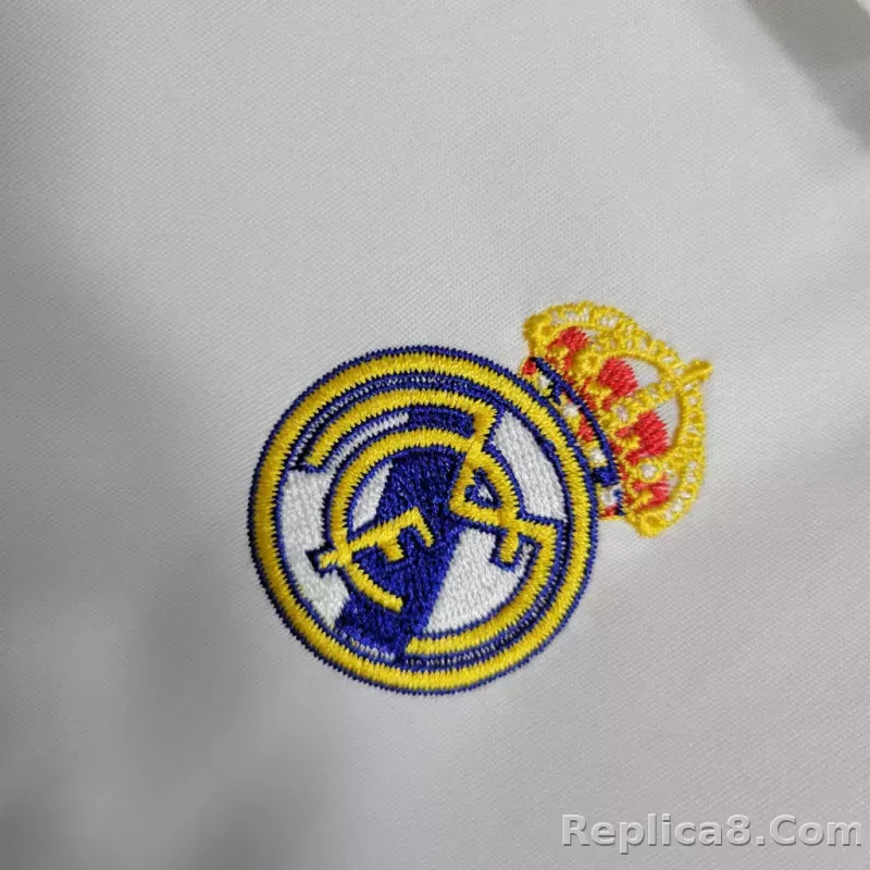 11-12 Real Madrid Home Retro Kids Kit Jersey+Shorts - detail
