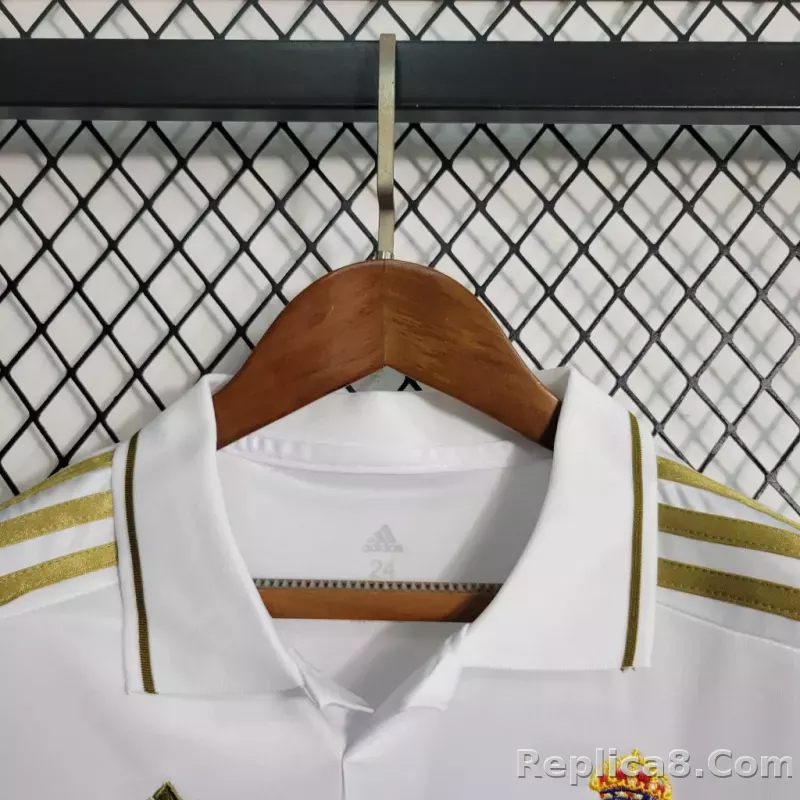11-12 Real Madrid Home Retro Kids Kit Jersey+Shorts - detail