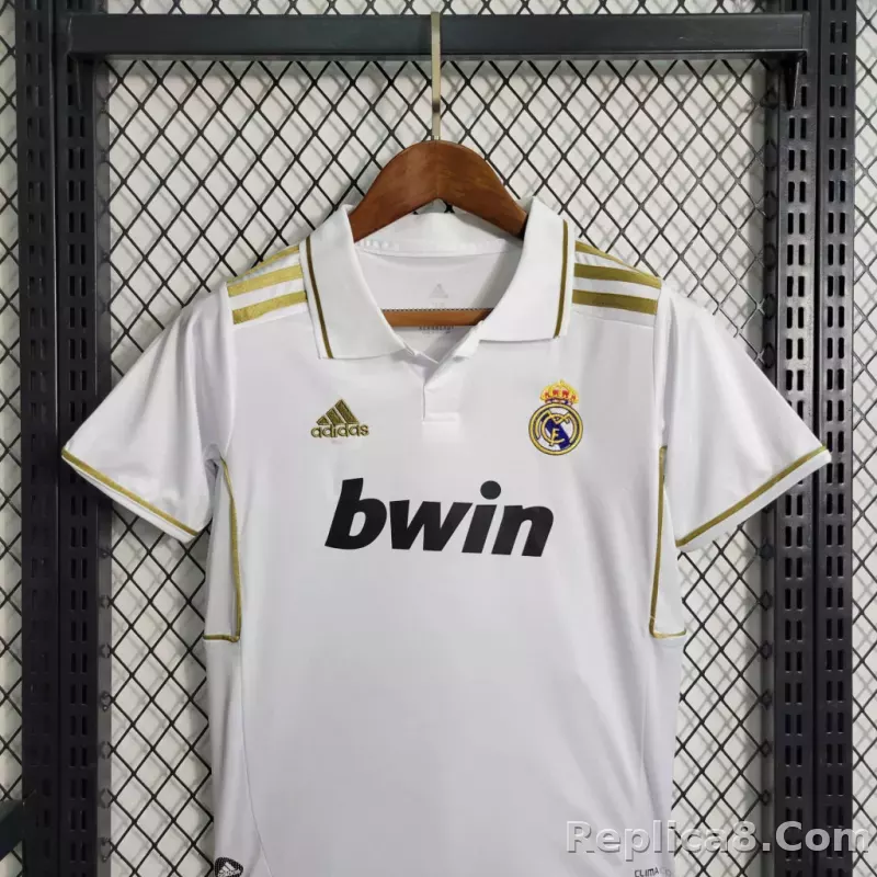 11-12 Real Madrid Home Retro Kids Kit Jersey+Shorts - detail