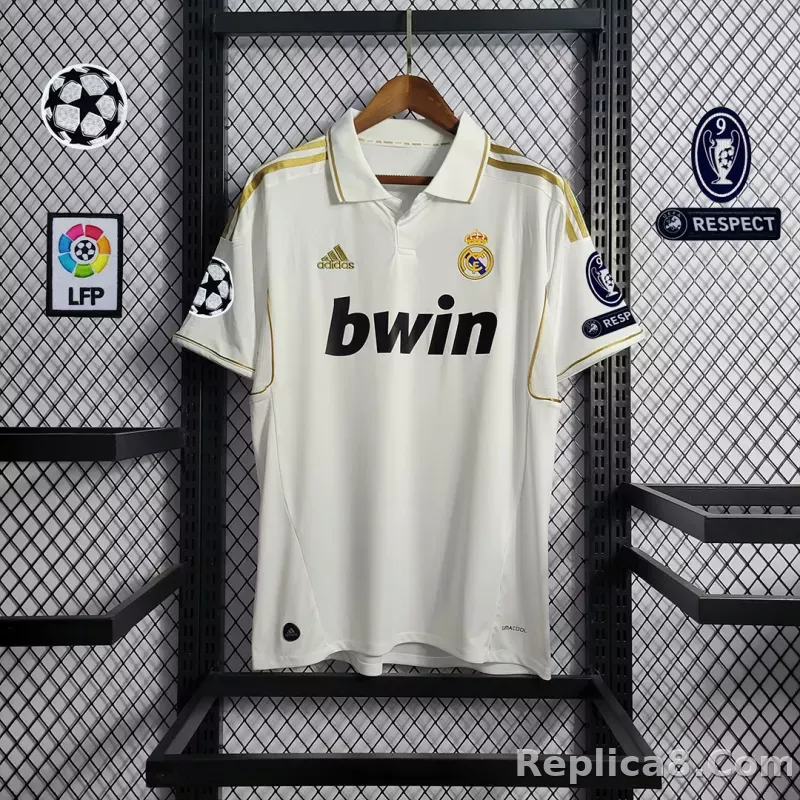 11-12 Real Madrid Home Retro Jersey - detail