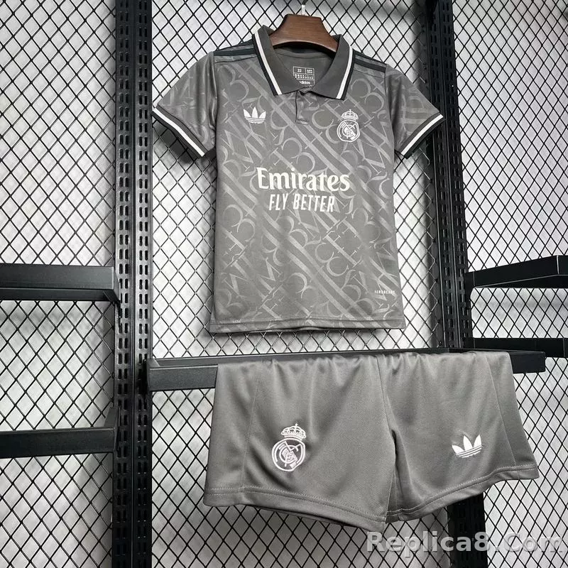 24-25 Real Madrid Third Away Kids Kit Jersey+Shorts - detail