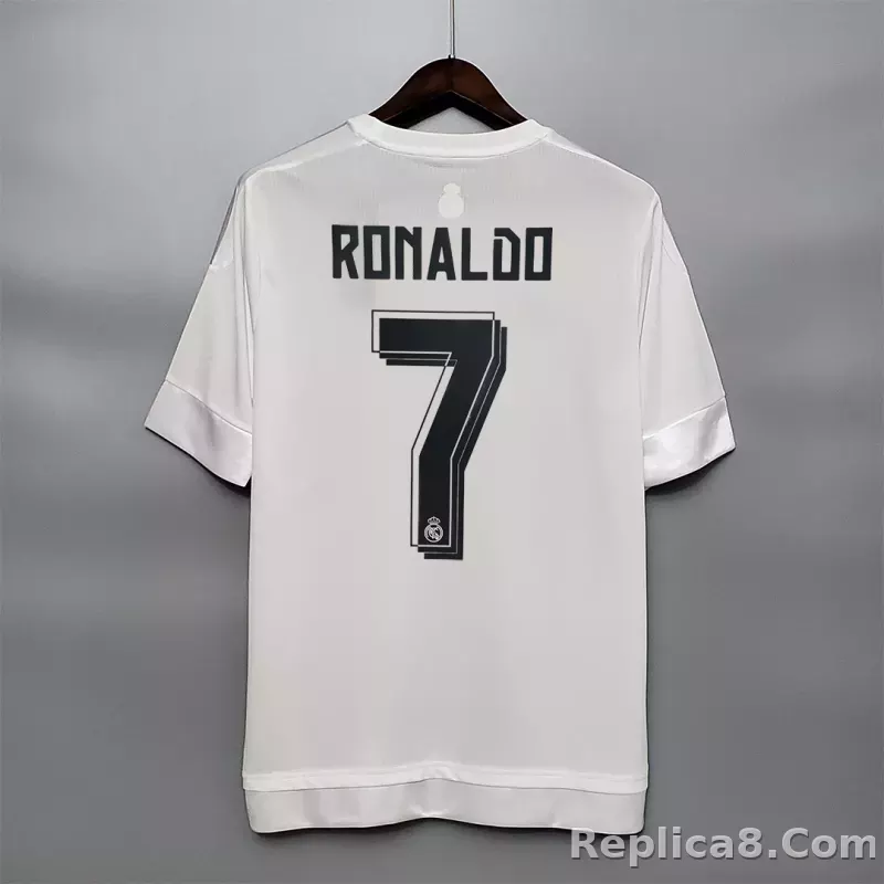 2015-16 Real Madrid Home Retro Jersey - detail