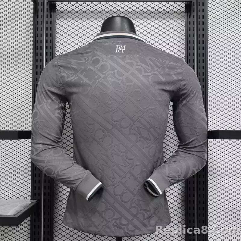24-25 Real Madrid Third Away Soccer Jersey Player Version Long Sleeve - detail