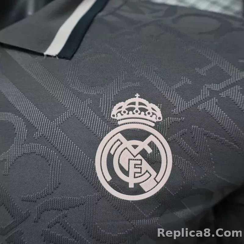 24-25 Real Madrid Third Away Soccer Jersey Player Version Long Sleeve - detail