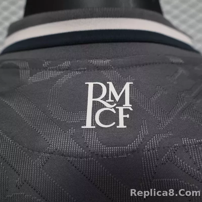 24-25 Real Madrid Third Away Soccer Jersey Player Version Long Sleeve - detail