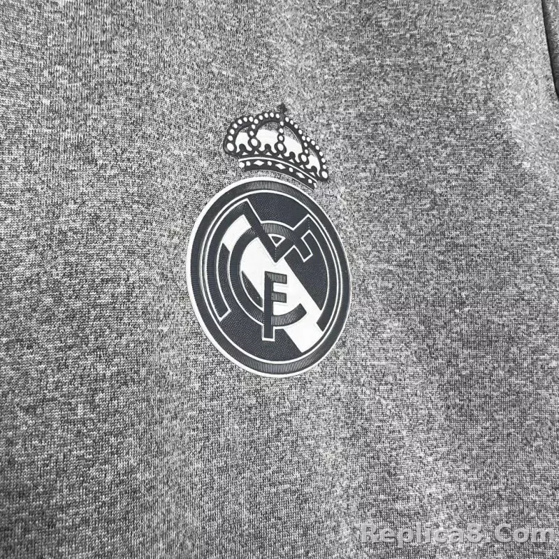 2015/16 Real Madrid Away Retro Jersey Grey - detail