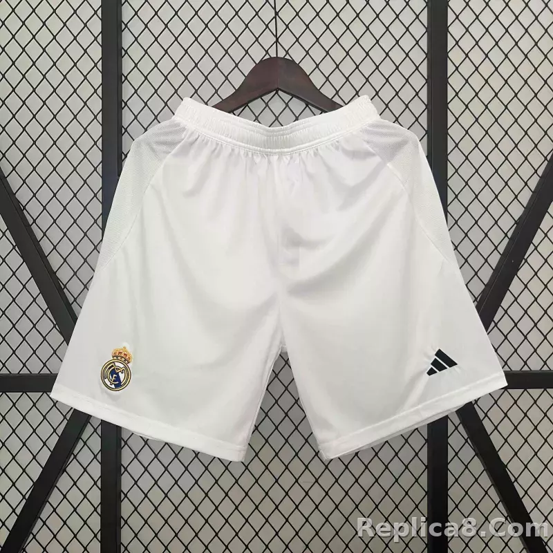24-25 Real Madrid Home Soccer Shorts