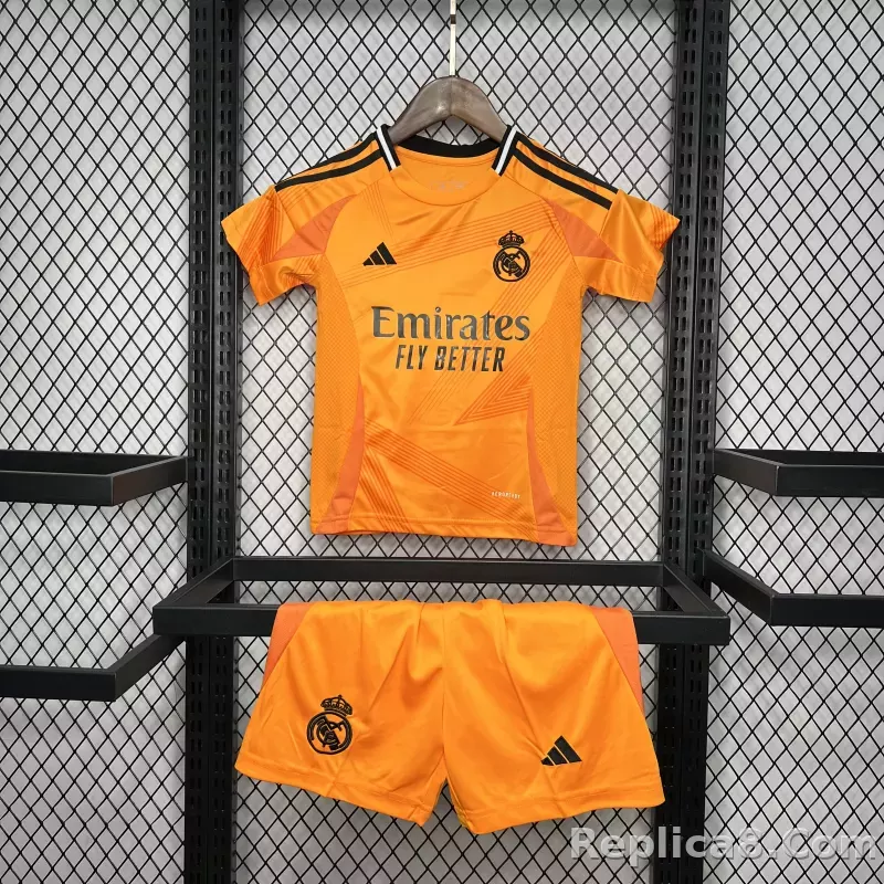 24-25 Real Madrid Third Away Kids Kit Soccer Jersey+Shorts