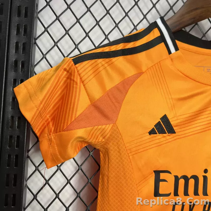 24-25 Real Madrid Third Away Kids Kit Soccer Jersey+Shorts - detail