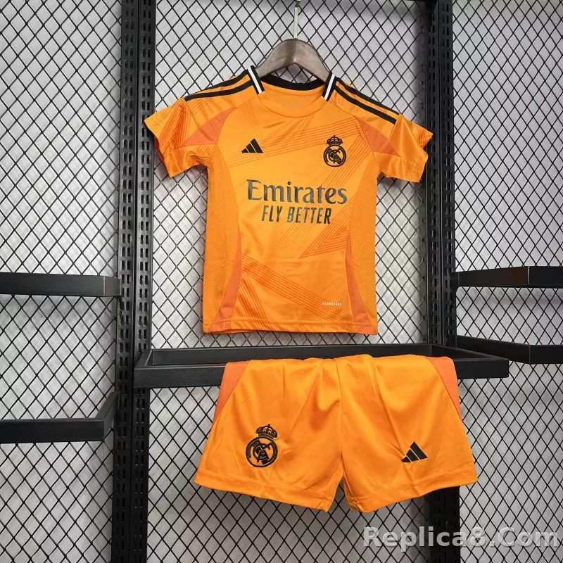24-25 Real Madrid Third Away Kids Kit Soccer Jersey+Shorts - detail