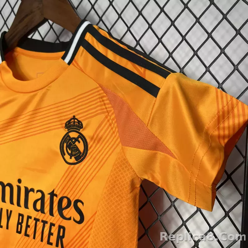 24-25 Real Madrid Third Away Kids Kit Soccer Jersey+Shorts - detail