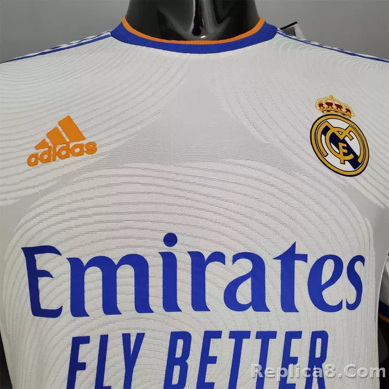 21-22 Real Madrid Home Soccer Jersey Player Version - detail