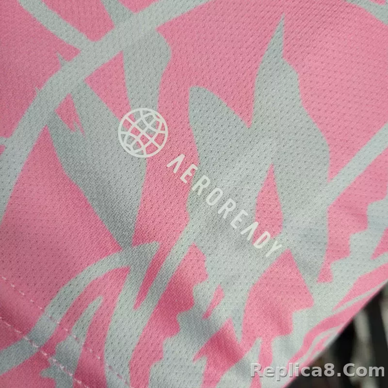 23-24 Real Madrid Pink Dragon Polo Shirt - detail