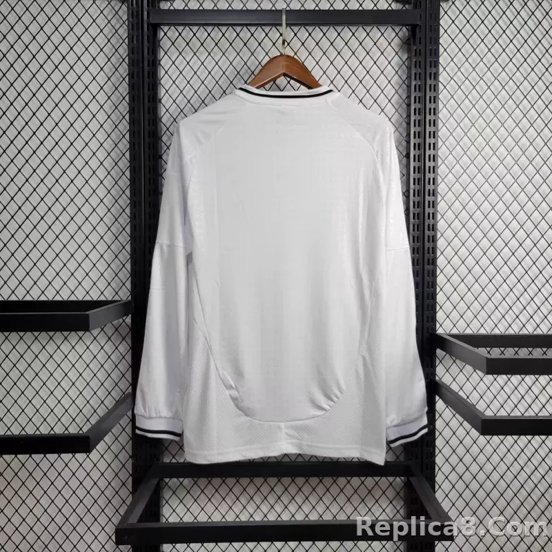 24-25 Real Madrid Home Soccer Jersey Long Sleeve - detail