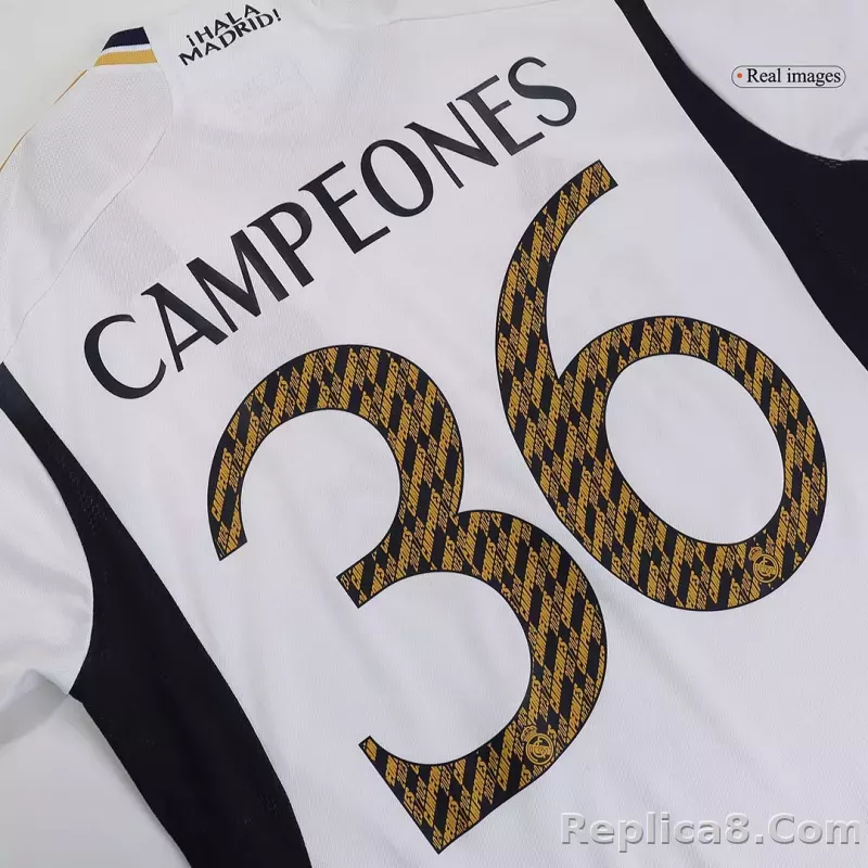 23-24 [CAMPEONES #36] Real Madrid Home Jersey - detail
