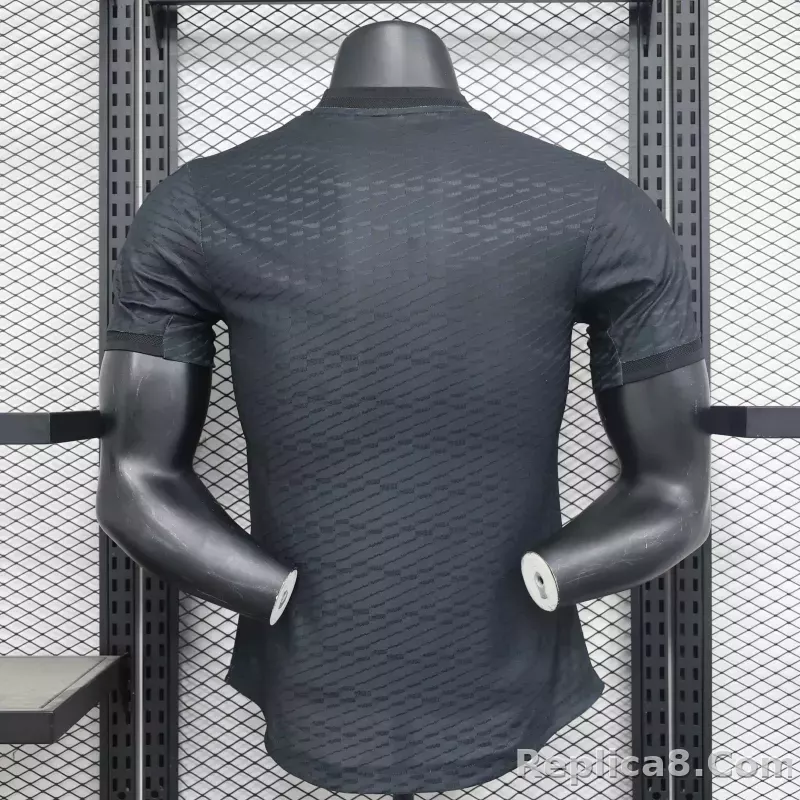23-24 Real Madrid Y-3 Special Fourth Jersey Black Player Version - detail