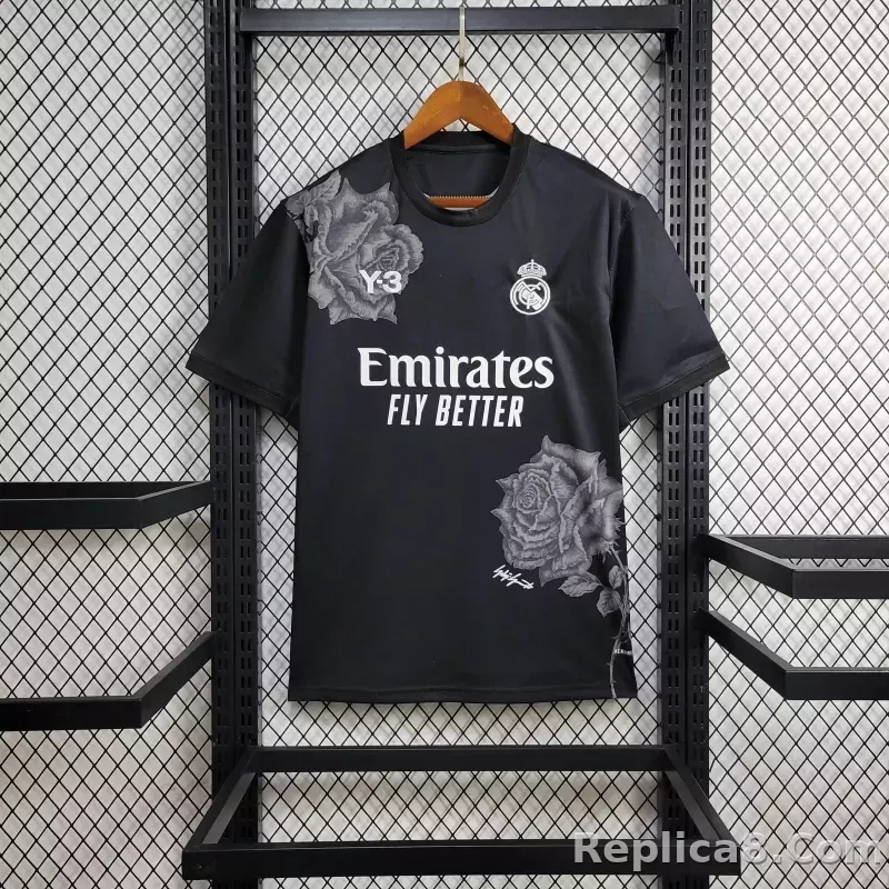 23-24 Real Madrid Y-3 Special Fourth Jersey Black