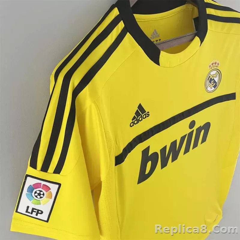 11-12 Real Madrid Retro Jersey Goalkeeper Yellow - detail