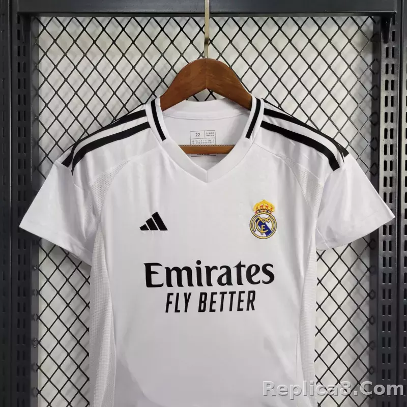 24-25 Real Madrid Home Kids Kit Jersey+Shorts - detail