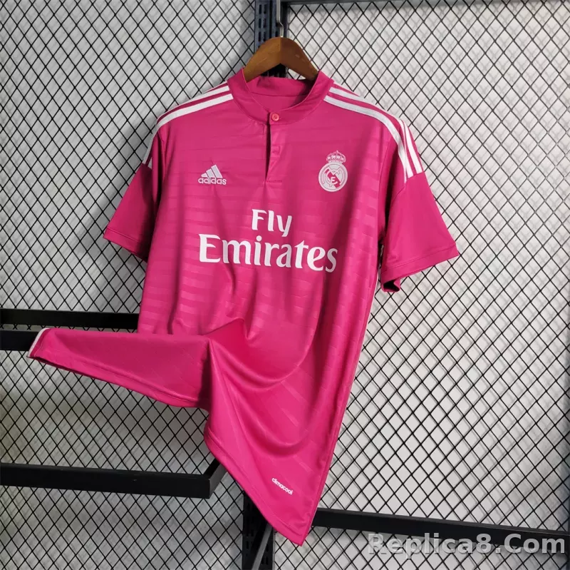 2014/15 Real Madrid Away Retro Jersey Pink - detail