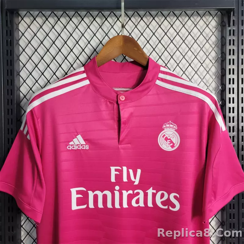2014/15 Real Madrid Away Retro Jersey Pink - detail