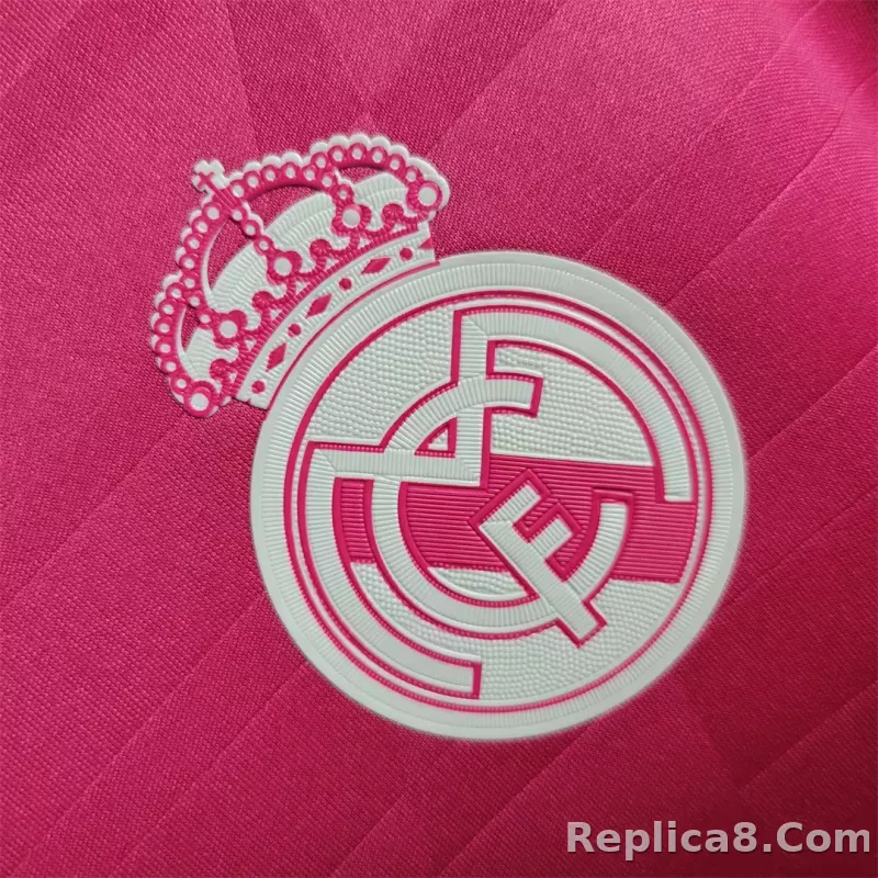 2014/15 Real Madrid Away Retro Jersey Pink - detail