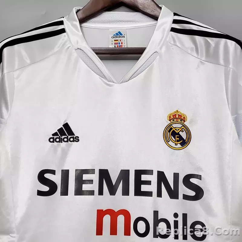 2004/05 Real Madrid Home Retro Jersey - detail