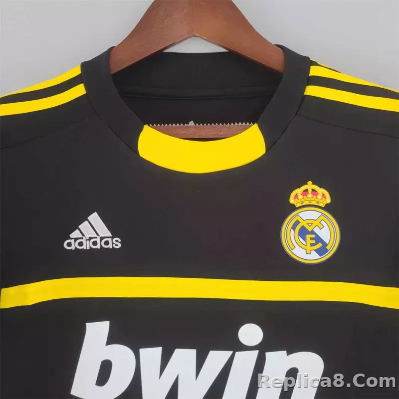 11-12 Real Madrid Away Retro Jersey Goalkeeper Black - detail