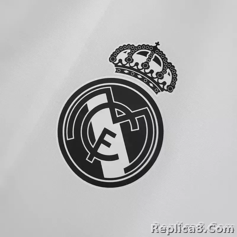 2021/2022 Real Madrid Jersey Windbreaker White(Black Edge) - detail